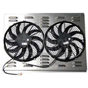 Dual 12" Electric Fan & Shroud (18 1/8 x 26 x 2 5/8)