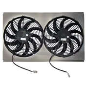 Dual 12" Electric Fan & Shroud (fits 55-57 Chevy w LS1 & S-10)15 x 26 x 2 5/8