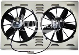 Dual 12" High CFM Fan & Shroud 17 1/4 x 28 x 4 1/4