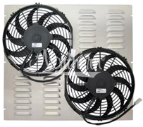 Dual 11" Electric Fan & Shroud (19 1/2 x 21 5/8 x 1 3/4)