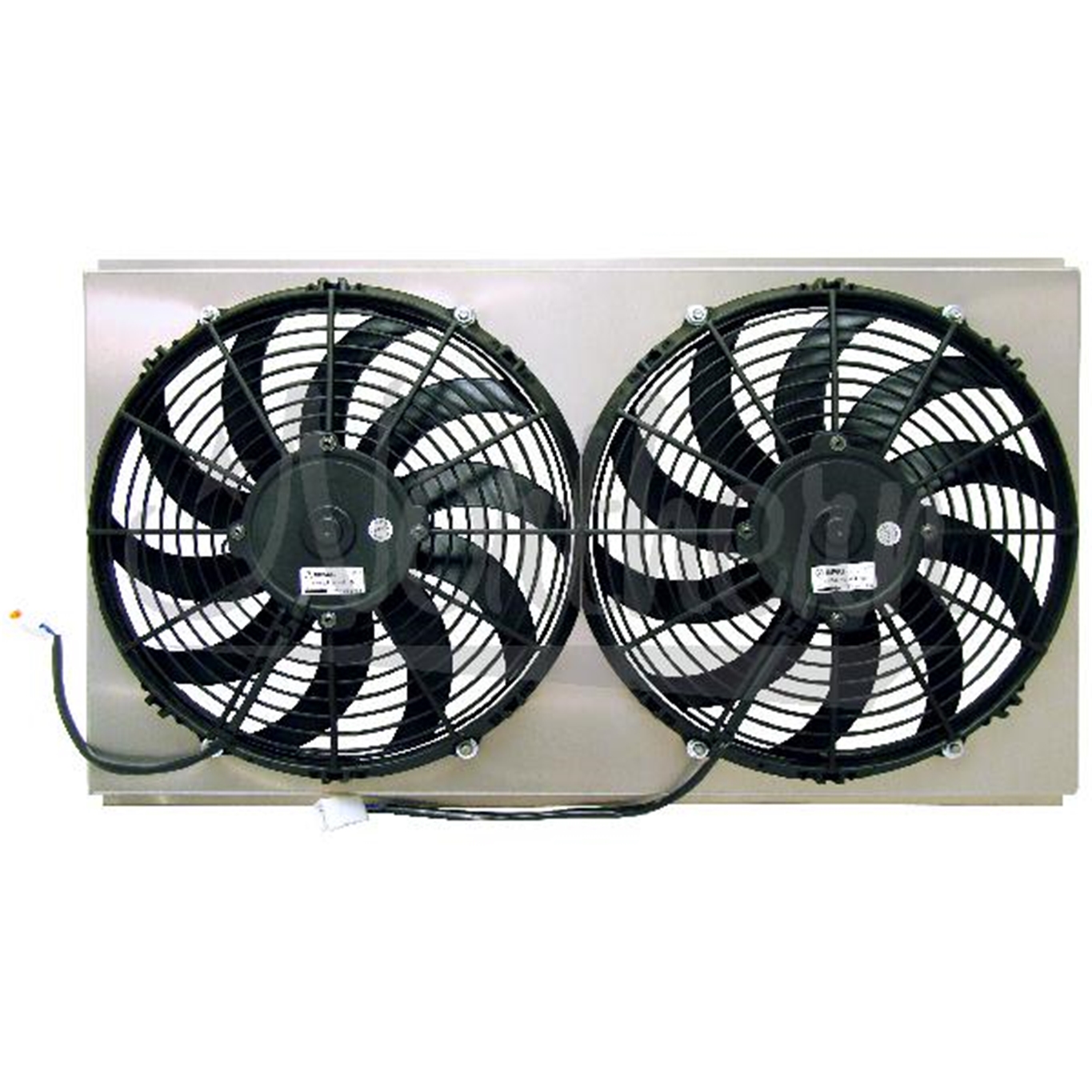 Dual 12" Electric Fan & Shroud (Fits 55-57 Chevy)14 7/8 x 25 7/8 x 3 5/8
