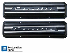 Chevy Small Block, Pre-1986, CORVETTE Script & Fins Valve Covers, Clearance Sale