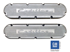 CADILLAC 368, 425, 472, & 500 Valve Covers, 1949 CADILLAC Script and Fins