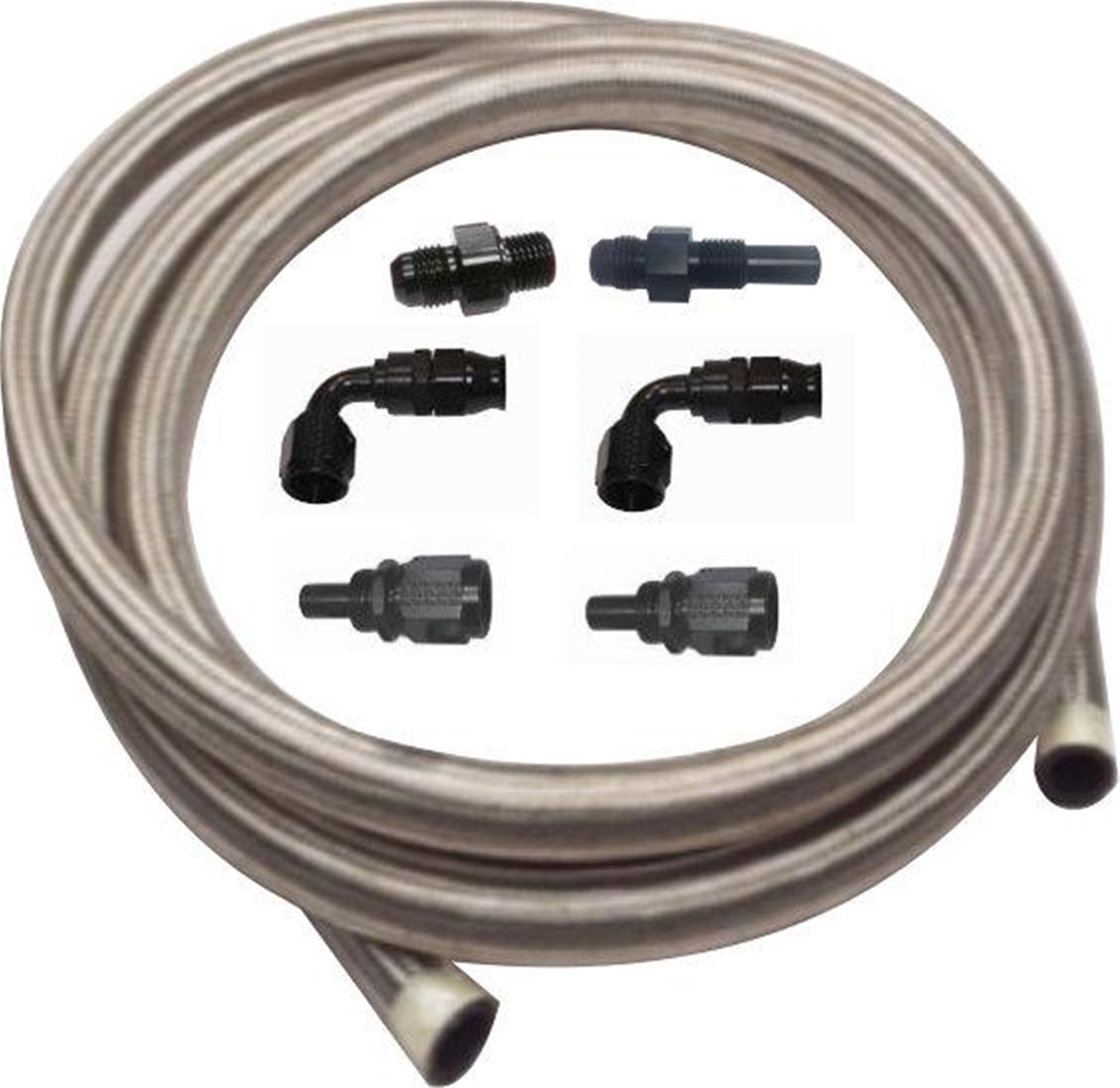 1997 - up 4L80E & 4L85E PTFE Cooler Line Kit, Black