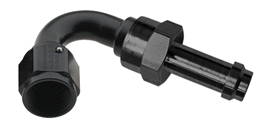 #6  120 DEGREE, EZ STREET HOSE END, BLACK