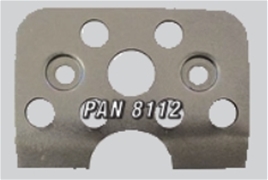 Panelfast Lighten Flat Weld Plate Notched Bottom 1" Spring