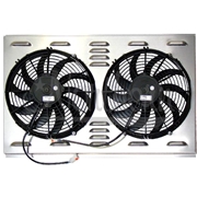 Dual 12" Electric Fan & Shroud (fits GM Pickups)17 1/4 x 28 x 2 5/8