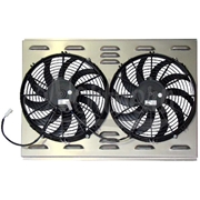 Dual 12" Electric Fan & Shroud (17 3/8 x 25 3/4 x 2 5/8)