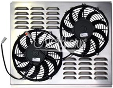 Dual 10" Electric Fan & Shroud (fits 205070 & 71 Rads 66-80 Mopar)