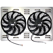 Dual 12" Electric Fan & Shroud (fits 70-81 Firebird & TA)17 5/8 x 27 1/4 x 2 5/8