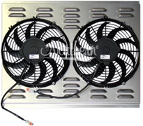 DUal 11" Electric Fan & Shroud (fits 1980-93 Mustang 17 1/2 x 24 x 2 5/8)