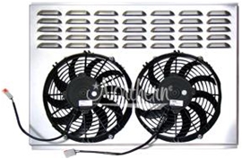 Dual 10" Electric Fan & Shroud (fits 205066 Radiator, 77-88 Corvette)