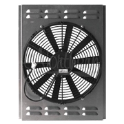 14" Single Electric Fan & Shroud (fits 30's & 40's Narrow Nose Cars)21 1/8 x 15