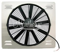 16" single Electric Fan & Shroud (18 1/4 x 17 x 4 1/4)