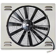 16" Single Electric Fan & Shroud (17 3/8 x 20 1/2 x 4 1/4)