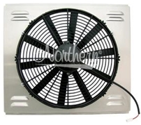 14" Single Electric Fan & Shroud (17 1/2 x 15 3/4 x 3 3/4)