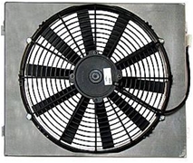 14" Single Electric Fan & Shroud (18 x 15 1/4 x 3 1/8)