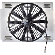 16" Single Electric Fan & Shroud (20 5/8 x 16 3/8 x 4 1/4)