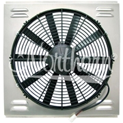 16" Single Electric Fan & Shroud (18 1/4 x 19 x 4)