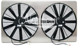 Dual 16" Electric Fan & Shroud (17 1/4 x 33 5/8 x 3 1/8)