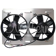 Dual Hi Amp 10" Electric Fan & Shroud (14 7/8 x 22 1/8 x 4 1/4)