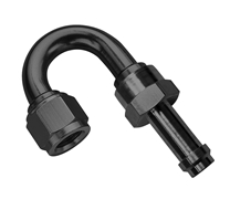 #8  180 DEGREE, EZ STREET HOSE END, BLACK