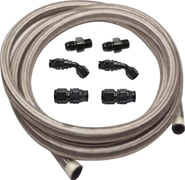 PTFE Cooler Line Kit, Aluminum Hose Ends