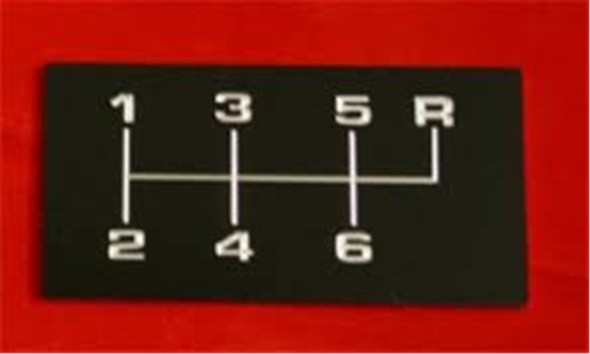 1966-72 GM A-Body 5&6 Speed Console Shift Pattern Plate